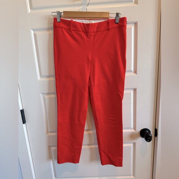 J. Crew Minnie Stretch Ankle Pants Womens Mid Rise Casual Flat Front Zip - Picture 1 of 4